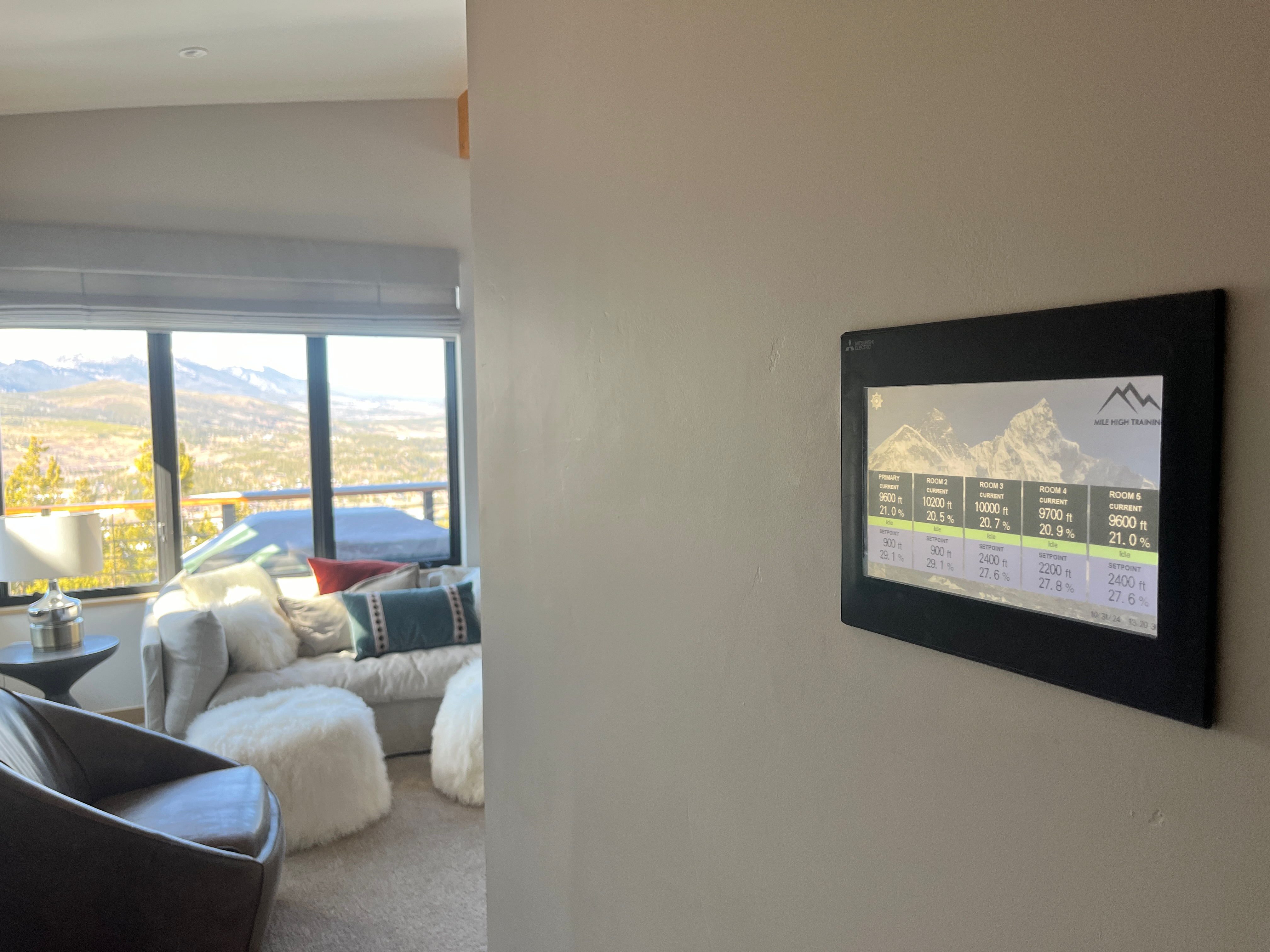 Home Oxygen System Touchscreen